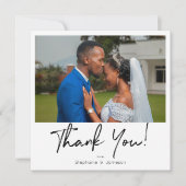 Photo et typographie instantanée Carte de remercie (Devant)