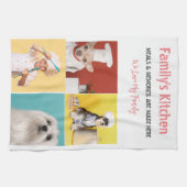 Photo et typographie moderne Serviettes de cuisine (Horizontal)