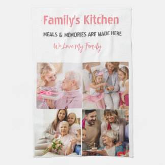 Photo et typographie moderne Serviettes de cuisine