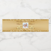 Photo Étiquettes de la bouteille d'eau du 50e anni (Étiquettes simples)