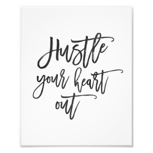 Photo Étouffez Votre Coeur   Impression de l'aquarelle