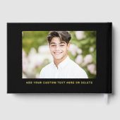 Photo étudiante bouchon de diplôme noir réel (Verso)