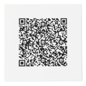Photo Exemple de cube promotionnel avec code QR et logo (Devant)