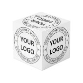 Photo Exemple de cube promotionnel du logo d'entreprise  (Angle arrière)