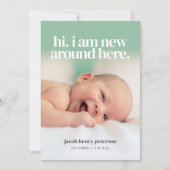 Photo Faire-part bébé ou Faire-part de naissance (Devant)