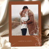 Photo Faire-part de mariage en terre cuite