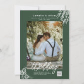 Photo Faire-part de mariage JUNIPER GREEN Modern (Devant)