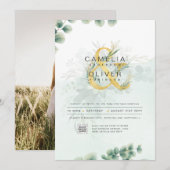 PHOTO Faire-part de mariage QR CODE (Devant / Derrière)