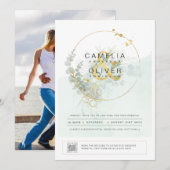 PHOTO Faire-part de mariage QR CODE (Devant / Derrière)