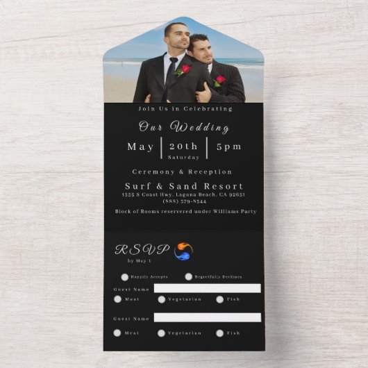 Photo Faire-part de mariage-Twin Flamme Mariage-LG (À l'intérieur)