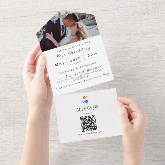 Photo Faire-part de mariage Twin Flamme Mariage Th (Déchirure)