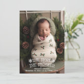 Photo Faire-part de naissance Noël (Debout devant)