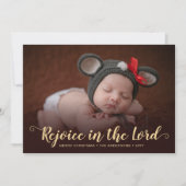 Photo Faire-part de naissance religieuse Carte de  (Devant)