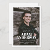 Photo Faire-part d'études secondaires (Devant / Derrière)