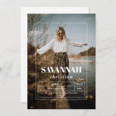 Photo Faire-part d'études secondaires (Devant / Derrière)