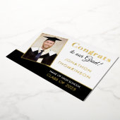 Photo Faire-part Gold Foil 2022 Blanc Noir (Rotation)