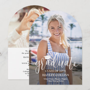 Photo & Faire-part tendance de graduation de scrip