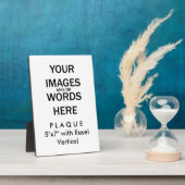 Photo Faites-le vous-même - Plaque 5x7 avec Easel (Côté)