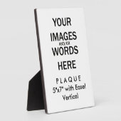 Photo Faites-le vous-même - Plaque 5x7 avec Easel (Côté)