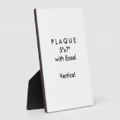 Photo Faites-le vous-même - Plaque 5x7 avec Easel (Côté)