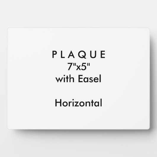 Photo Faites-le vous-même - Plaque 7x5 avec Easel (Devant)