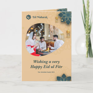 Photo Famille Aïd Moubarak Carte de voeux Aïd el-F