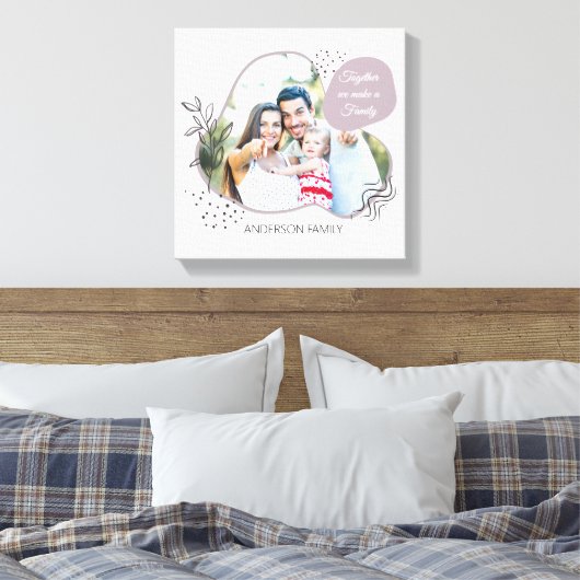 Photo FAMILLE Boho moderne Prin Toile contemporain (Insitu(Chambre))