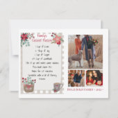 Photo Famille Collage Pays Carte de Noël (Devant)