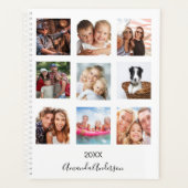 Photo famille de collage monogramme blanc 2025 (Devant)