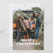 Photo famille Joyeuse carte de Noël (Devant)