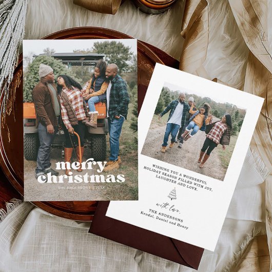 Photo famille Joyeuse carte de Noël