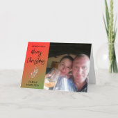 Photo Famille Noël Carte pliée (Devant)