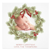 Photo famille Noël Modèle de verdure (Devant)