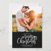 Photo famille Noir Blanc Carte (Devant)