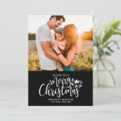 Photo famille Noir Blanc Carte (Debout devant)