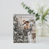 Photo famille Parties scintillant argent carte de  (Debout devant)