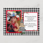 Photo famille + Recette Carte de Noël (Devant)