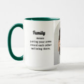 Photo Family Means Mug (Gauche)