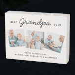 Photo Father's Day<br><div class="desc">Surprise grandpa this fathers day with a personalized 3 photo plaque. "Best GRANDPA Ever" Personnalize this grandfather en plaques with favorite, service de photos, message et nom... Visit our collection for the meilleur grand-père father's day toxits and personalized dad toxits. COPYRIGHT © 2020 Judy Burrows, Black Dog Art - All...</div>