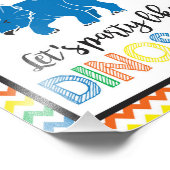 Photo Fête Comme Un Signe Dinosaure | Impression 8x10 (Coin)