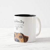 Photo Fête des pères de chien personnalisée Mug de (Devant droit)