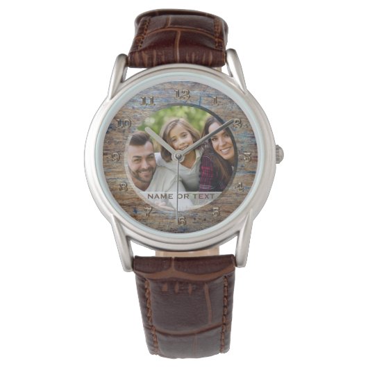 Photo Fête des pères personnalisée Montre pour pap (devant)