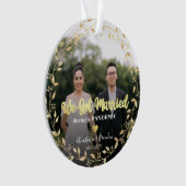 Photo Feuille d'or Mariée pendant Noël pandémique (devant)