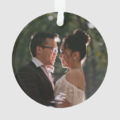 Photo Feuille d'or Mariée pendant Noël pandémique (dos)