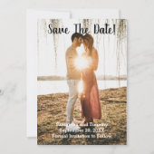 Photo Fiançailles Mariage Enregistrer La Carte Dat (Devant)