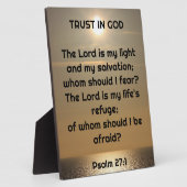 Photo Fierté en Dieu Plaque de Tabletop avec Eau (Côté)