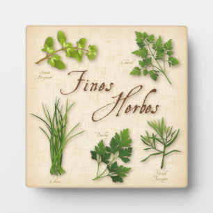 Photo Fines Herbes Plaque