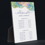 Photo Fire Opal Rainbow Gemstone Price Menu Plaque<br><div class="desc">Fire Opal Rainbow Gemstone Price Menu Plaque. Perfect for a beauty salon,  hair stylist,  makeup artist,  or cosmetologist.</div>