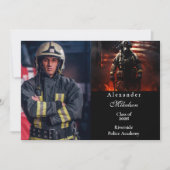 Photo Firefighter Class of 2026 Graduation Aankondiging (Voorkant)