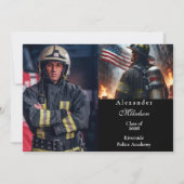 Photo Firefighter Graduation Ceremony Aankondiging (Voorkant)